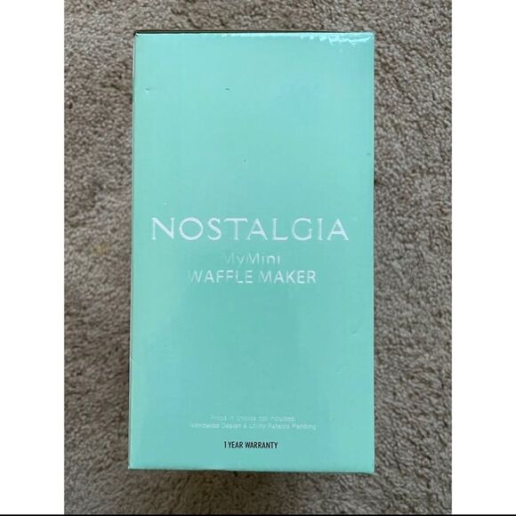Nostalgia MyMini Waffle Maker Teal - Picture 3 of 4